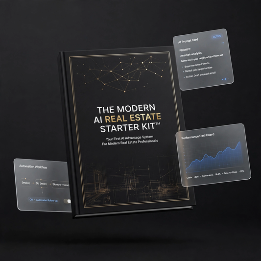 THE MODERN AI REAL ESTATE STARTER KIT™ + AI PROMPT VAULT™ + AI CONTENT ENGINE™